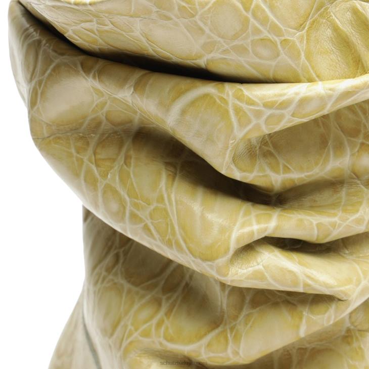 Schutz N42F861ashlee timsah kabartmalı deri patik badem tutkunu