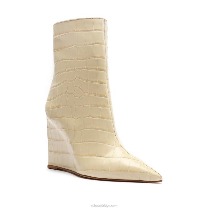 Schutz N42F865asya timsah kabartmalı deri patik yumurta kabuğu