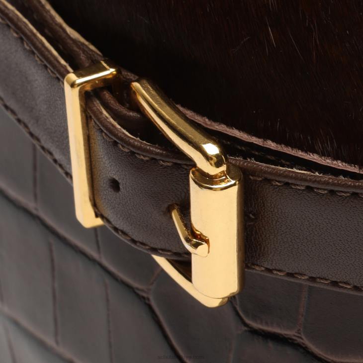 Schutz N42F870jorian timsah kabartmalı deri patik yeni bizon