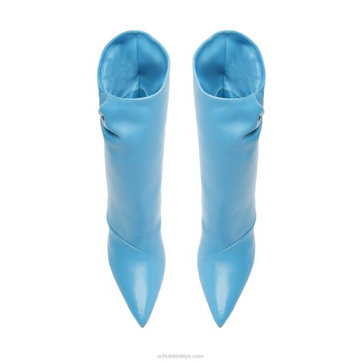 Schutz N42F876sidonie orta boy dana derisi patik sitrik mavi