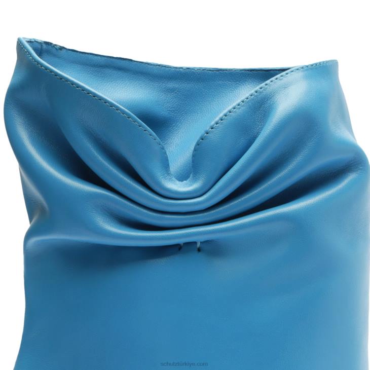 Schutz N42F876sidonie orta boy dana derisi patik sitrik mavi