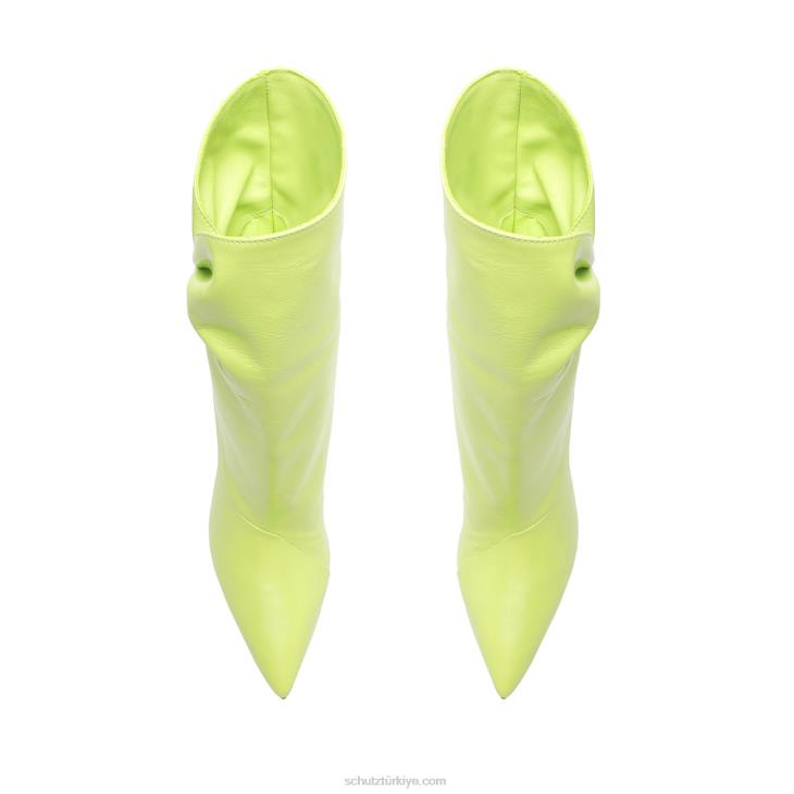Schutz N42F877sidonie orta boy dana derisi patik taze limon