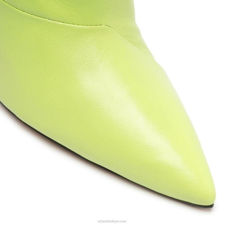 Schutz N42F877sidonie orta boy dana derisi patik taze limon