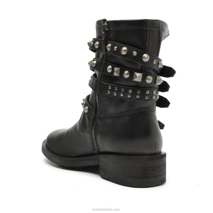 Schutz N42F886luizia graxo deri patik siyah