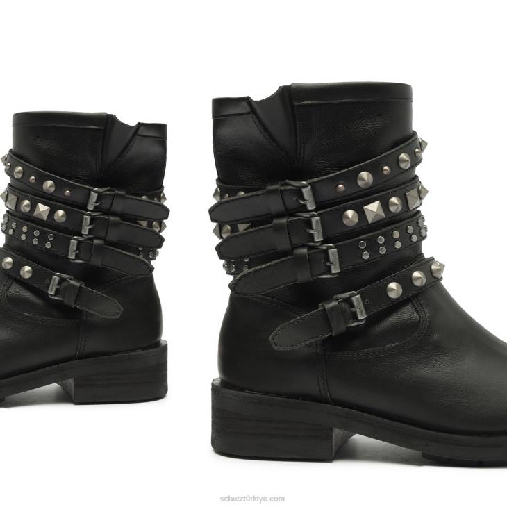 Schutz N42F886luizia graxo deri patik siyah