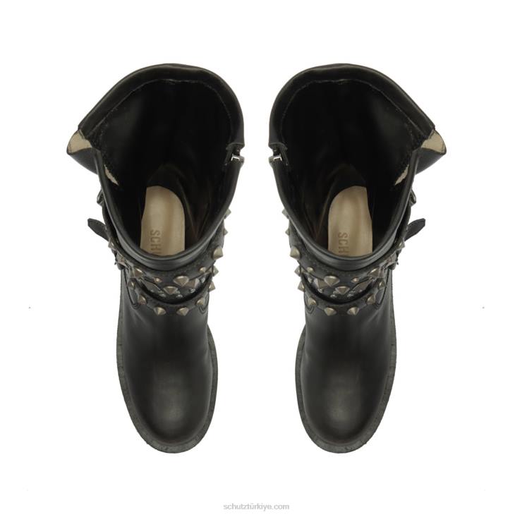 Schutz N42F886luizia graxo deri patik siyah