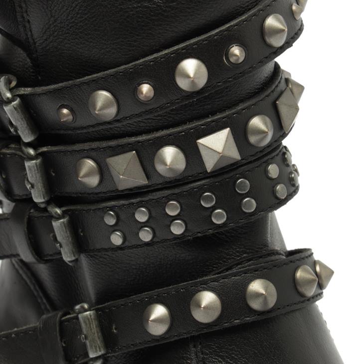 Schutz N42F886luizia graxo deri patik siyah