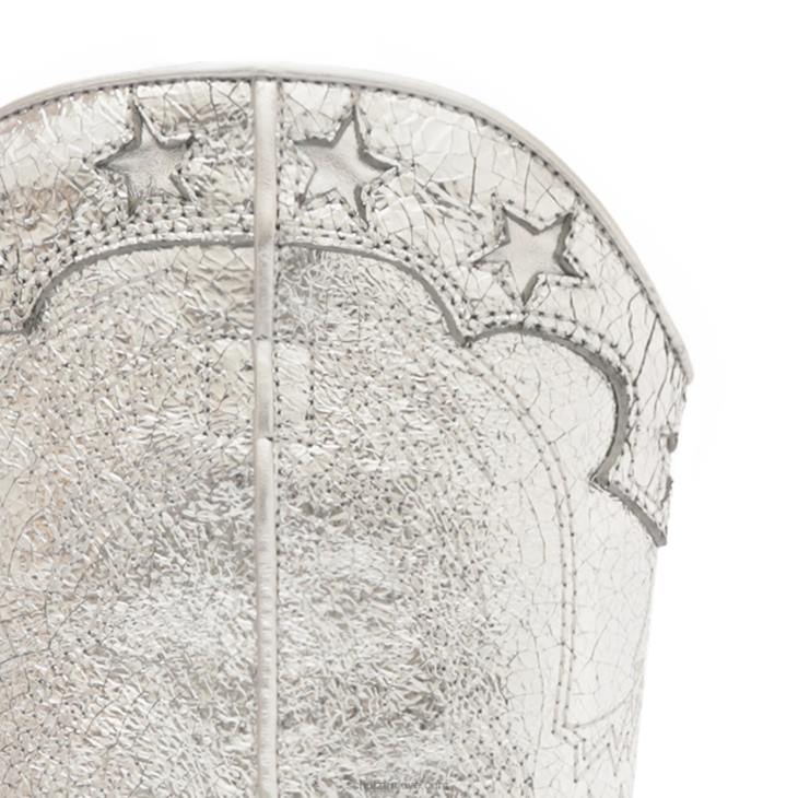 Schutz N42F888cicera metalik deri patik gümüş