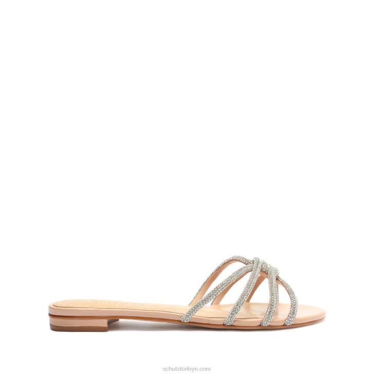 Schutz N42F500rachel glam nubuk sandalet Güzel Gül