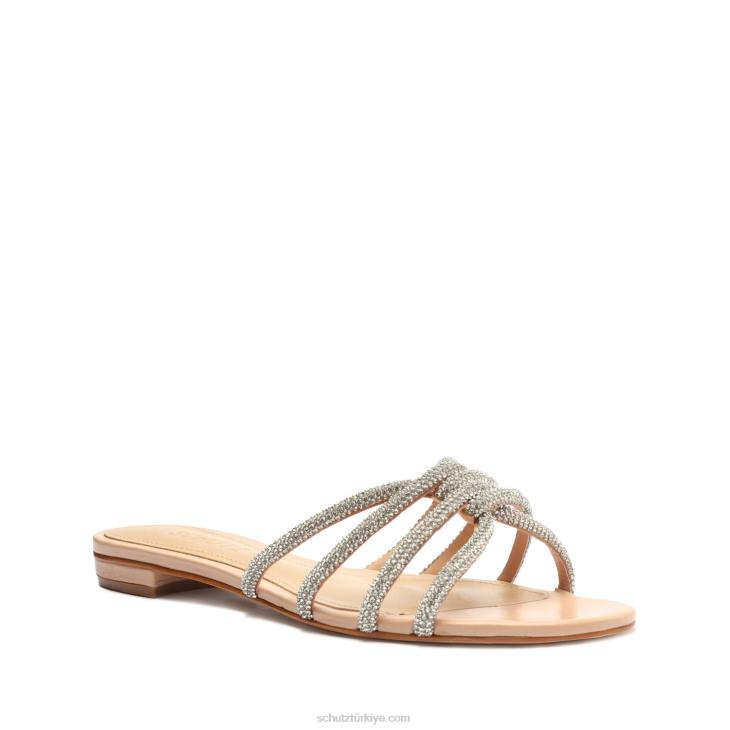 Schutz N42F500rachel glam nubuk sandalet Güzel Gül