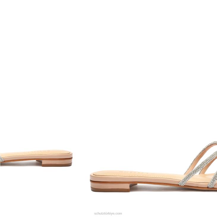 Schutz N42F500rachel glam nubuk sandalet Güzel Gül