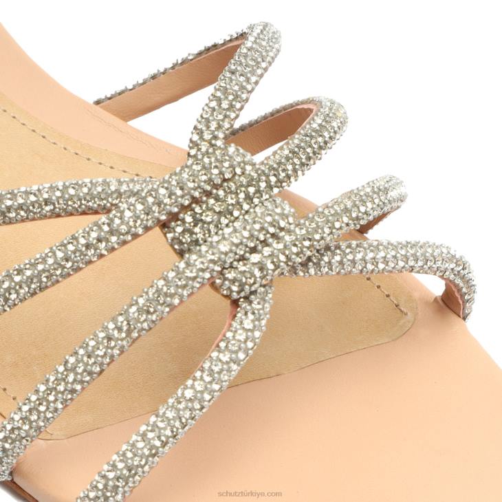 Schutz N42F500rachel glam nubuk sandalet Güzel Gül
