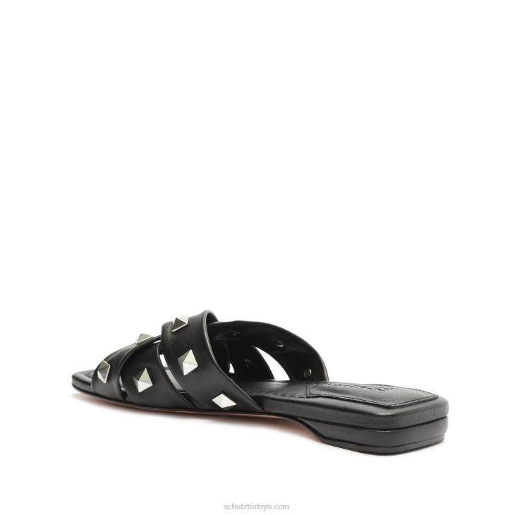 Schutz N42F520roxanne nappa deri sandalet siyah