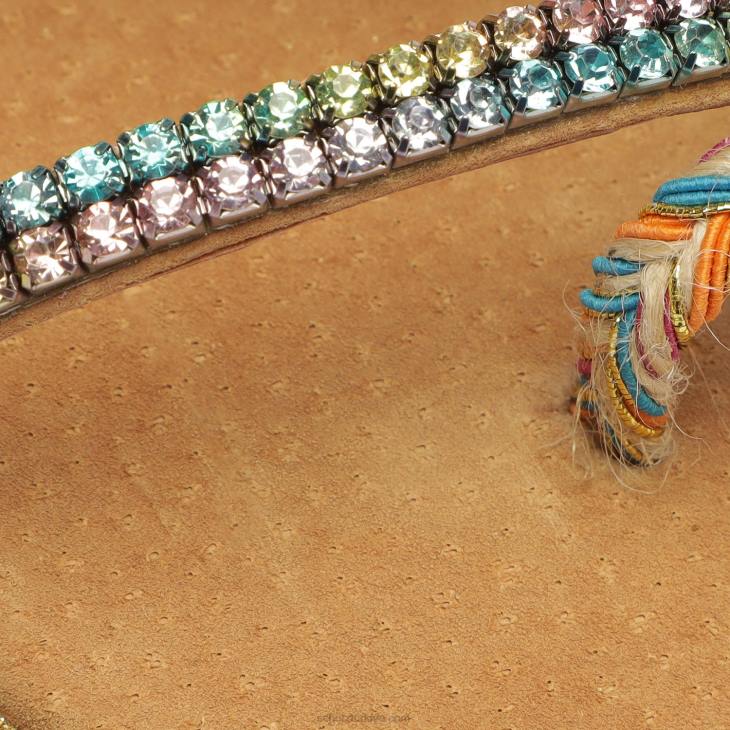 Schutz N42F541yaz atanado deri sandalet çıplak karamel