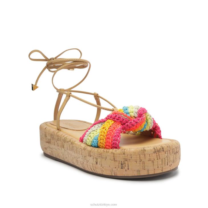 Schutz N42F545kömür ocağı atanado deri sandalet hafif ahşap