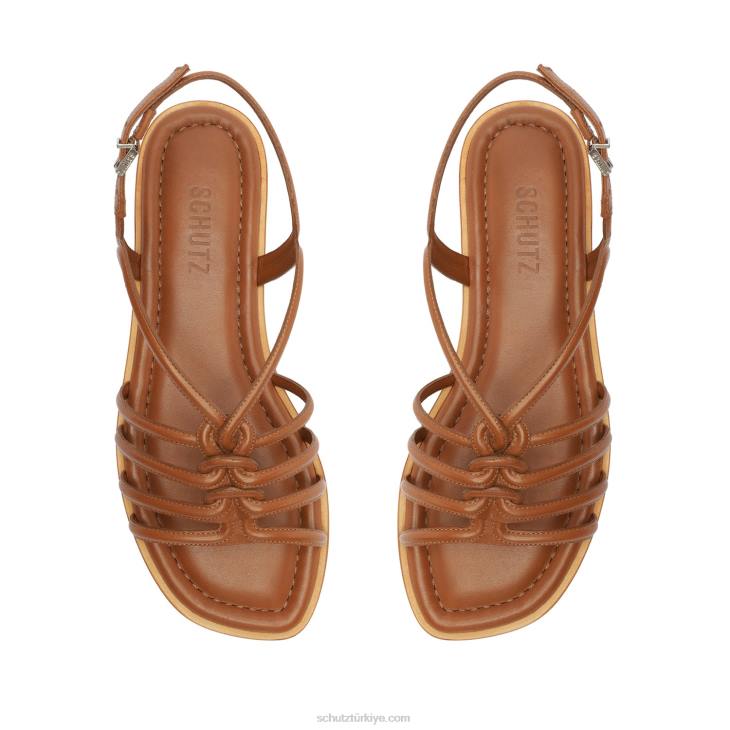 Schutz N42F556octavia dana derisi sandalet yeni ahşap