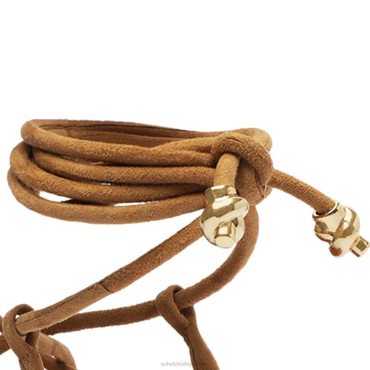 Schutz N42F601magdalena süet sandalet çıplak karamel