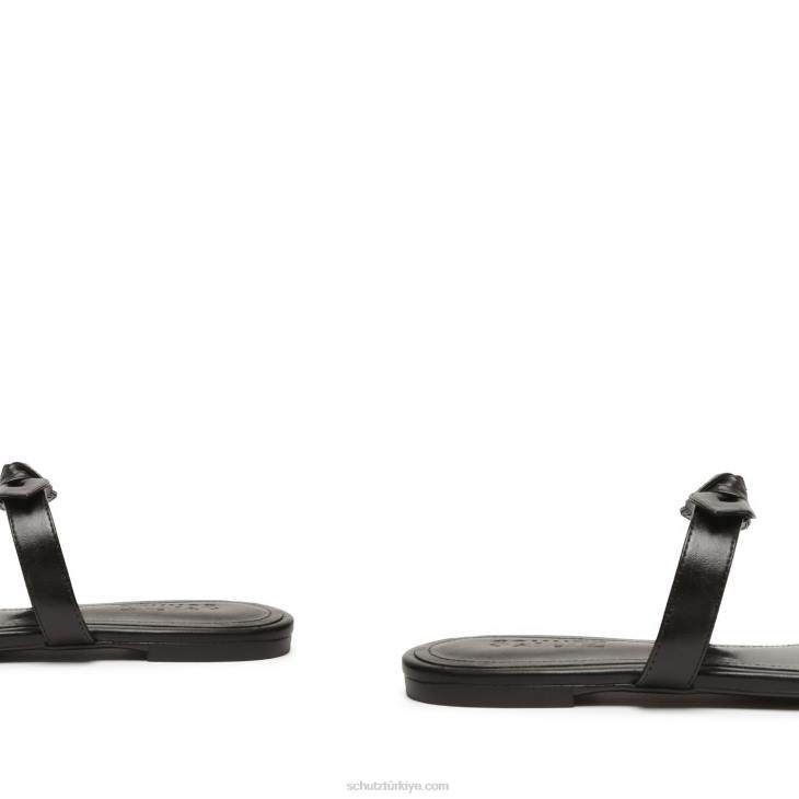 Schutz N42F603alia nappa deri sandalet siyah