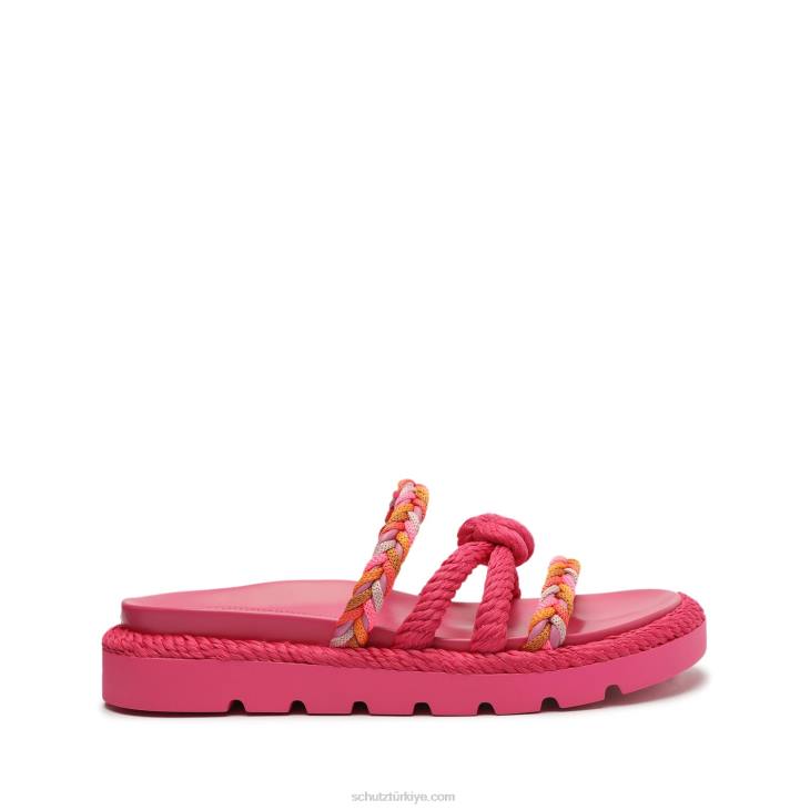 Schutz N42F604mel sportif cordao deri sandalet pembe