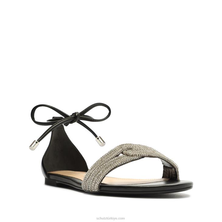 Schutz N42F607andy nappa deri sandalet siyah
