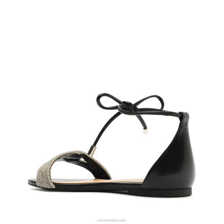 Schutz N42F607andy nappa deri sandalet siyah