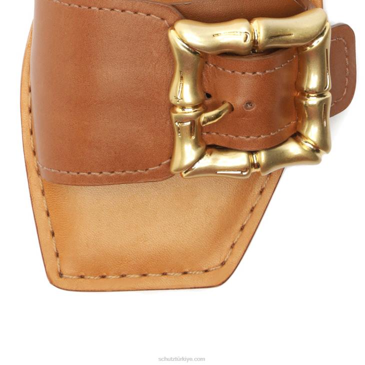 Schutz N42F615enola deri sandalet yeni ahşap