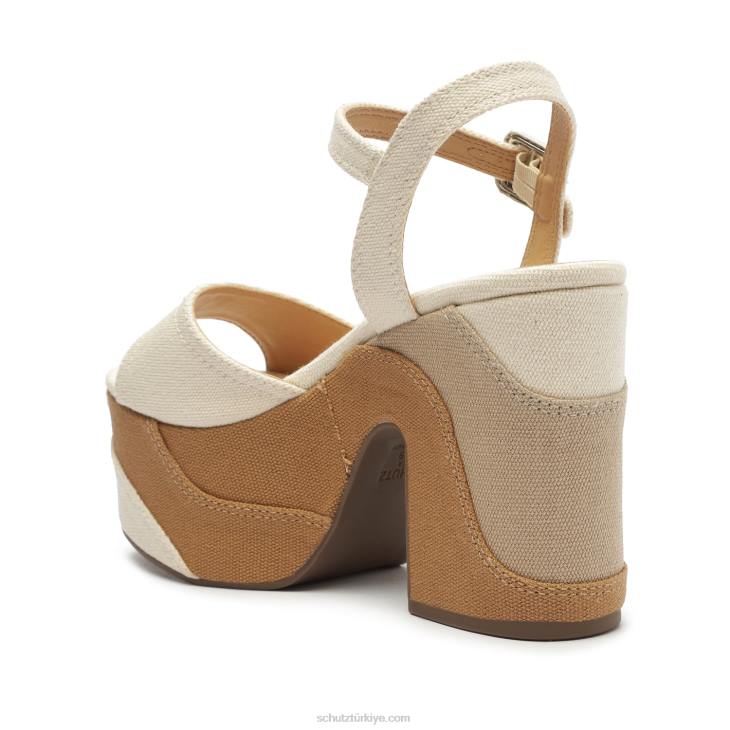 Schutz N42F623ısabelle platform napa deri sandalet beyaz