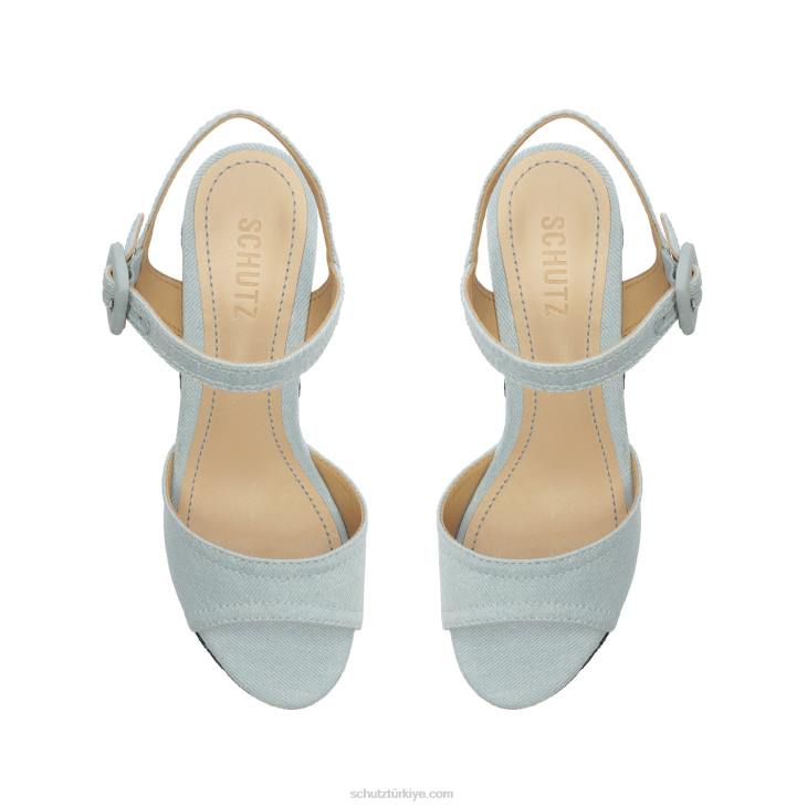 Schutz N42F624isabelle platform kot sandalet mavi