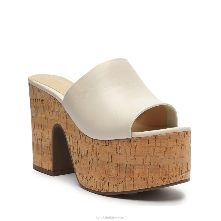Schutz N42F626dalle kesme Nappa deri sandalet inci