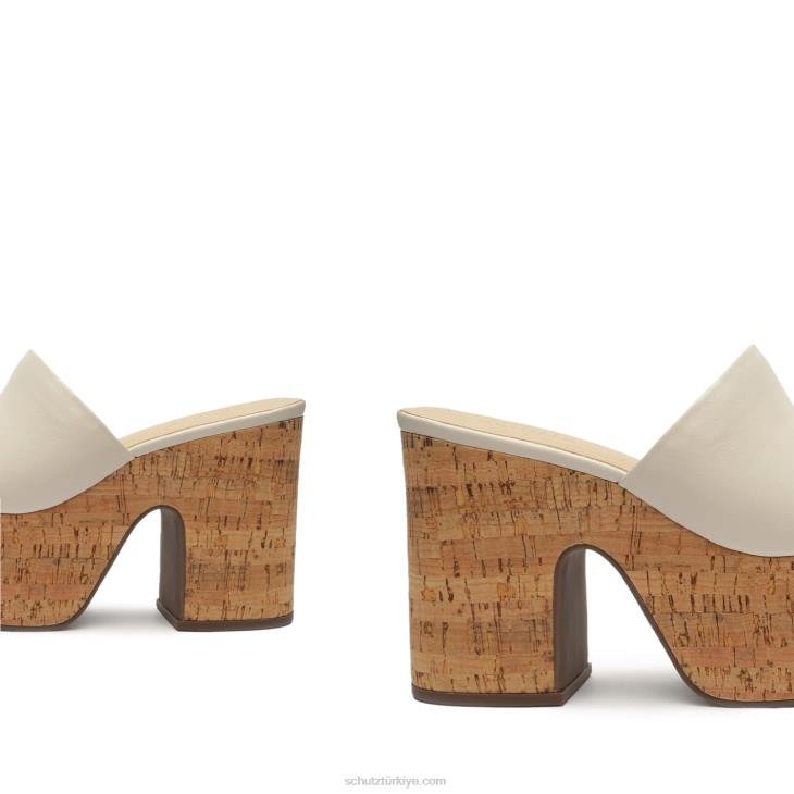 Schutz N42F626dalle kesme Nappa deri sandalet inci