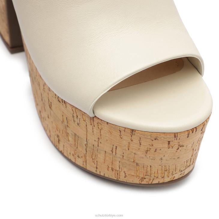 Schutz N42F626dalle kesme Nappa deri sandalet inci