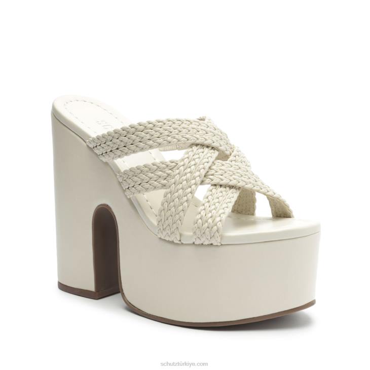 Schutz N42F631aneka atanado deri sandalet inci