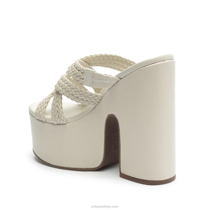 Schutz N42F631aneka atanado deri sandalet inci