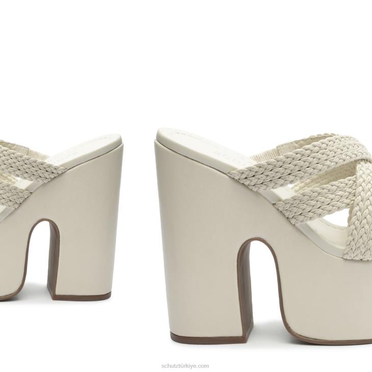 Schutz N42F631aneka atanado deri sandalet inci