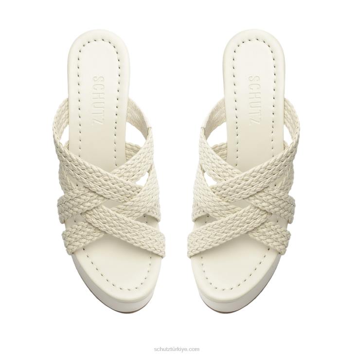 Schutz N42F631aneka atanado deri sandalet inci