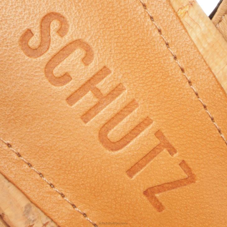 Schutz N42F638keefa hafta sonu kesme deri sandalet siyah