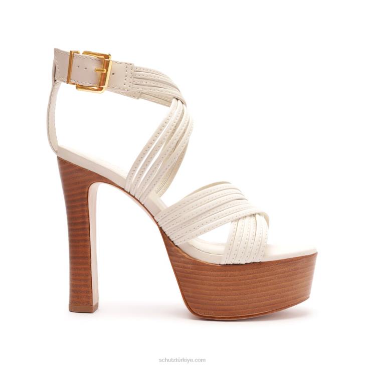 Schutz N42F640marcela platform dana derisi sandalet inci