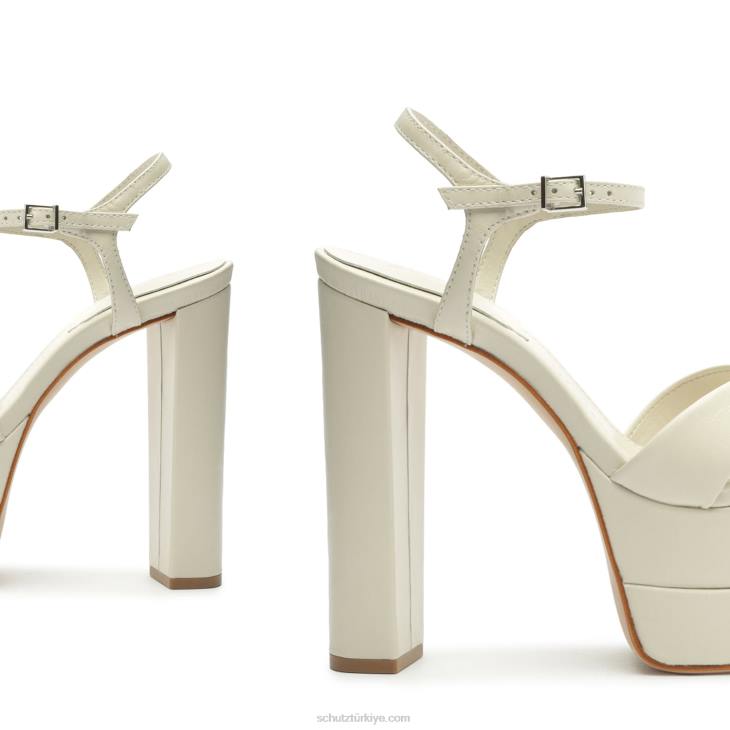 Schutz N42F645keefa yüksek nappa deri sandalet inci