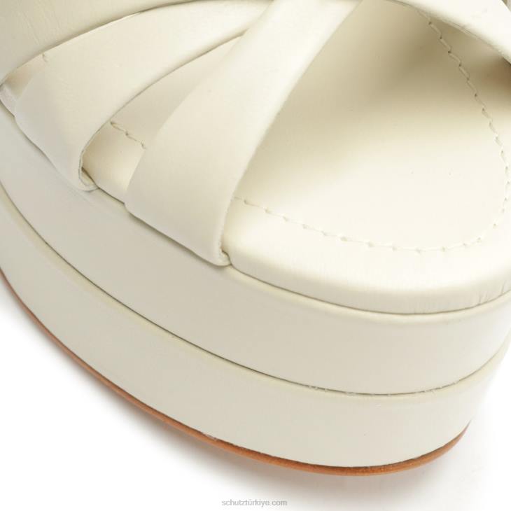 Schutz N42F645keefa yüksek nappa deri sandalet inci