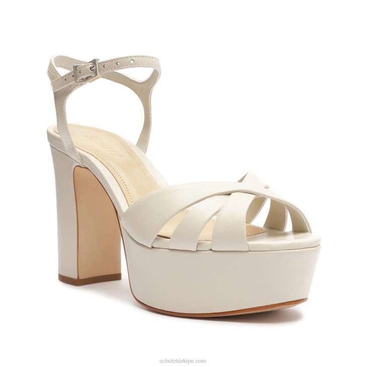 Schutz N42F646keefa nappa deri sandalet inci