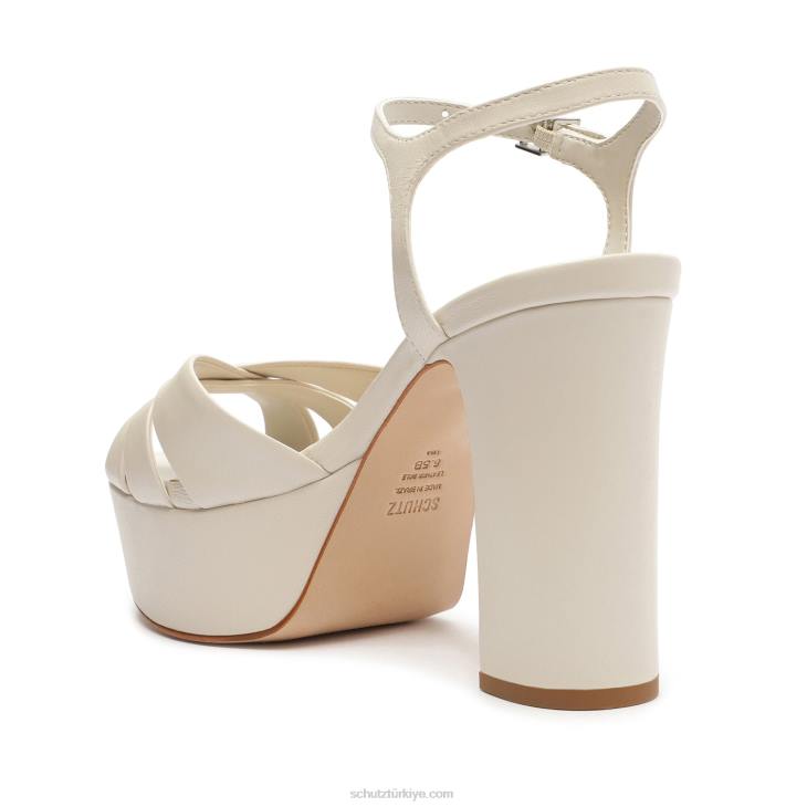 Schutz N42F646keefa nappa deri sandalet inci