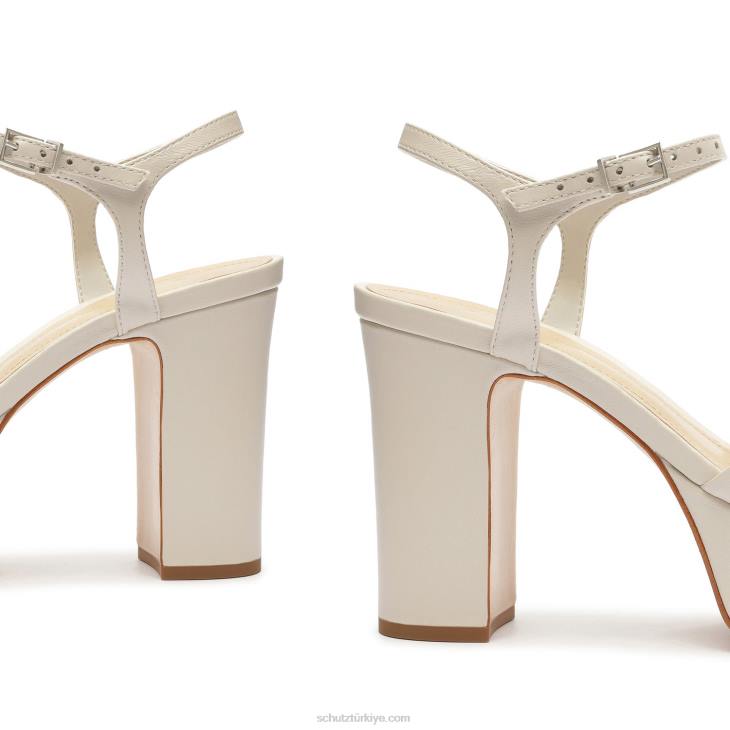 Schutz N42F646keefa nappa deri sandalet inci