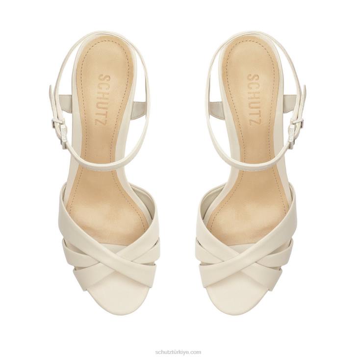 Schutz N42F646keefa nappa deri sandalet inci