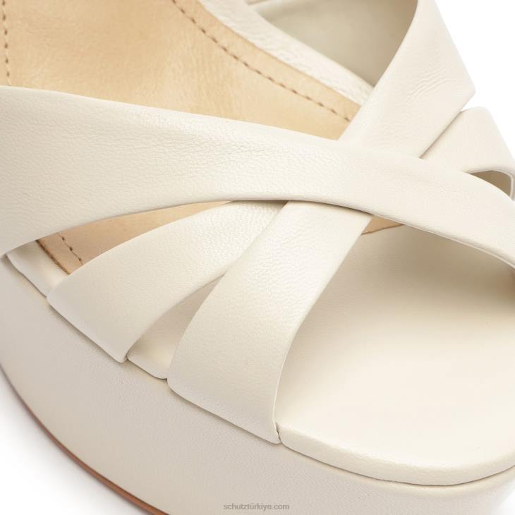 Schutz N42F646keefa nappa deri sandalet inci