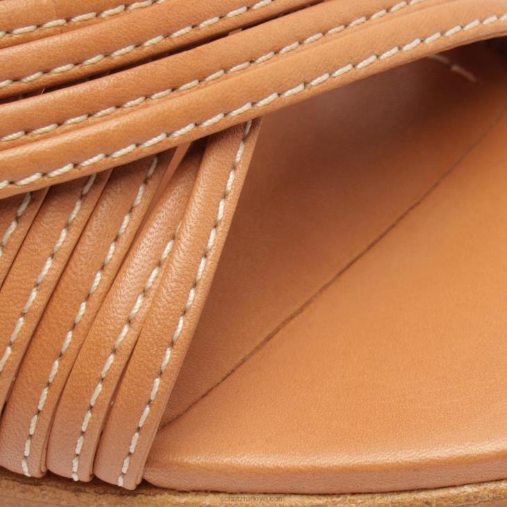Schutz N42F648marcela platform atanado deri sandalet bal şeftali