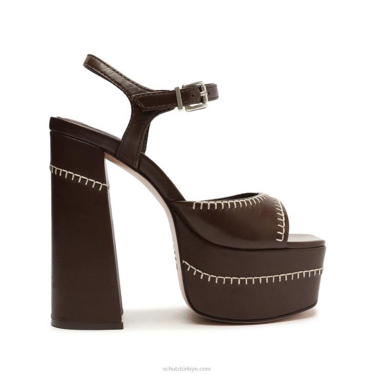 Schutz N42F653lenne indie nappa deri sandalet yeni bizon