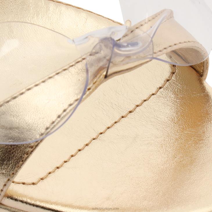 Schutz N42F656elyda platform sandalet altın