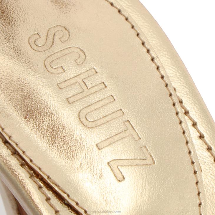 Schutz N42F656elyda platform sandalet altın