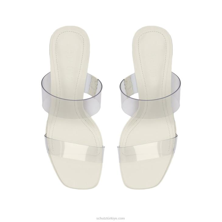Schutz N42F659ariella platform vinil sandalet beyaz