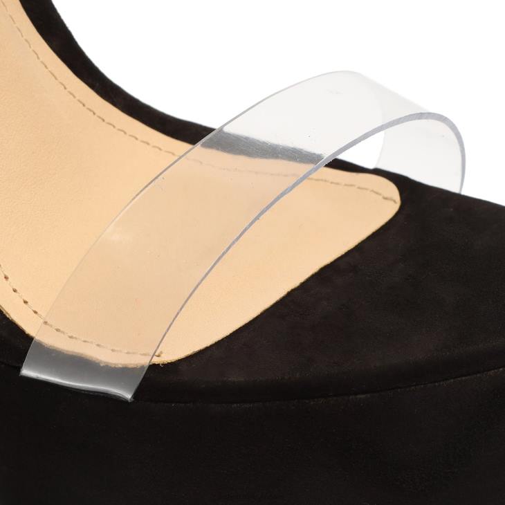 Schutz N42F660lah nubuk platform sandalet siyah